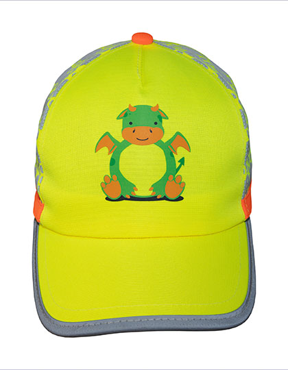 Cap for Kids Funtastic Wildlife - Dragon-Yellow