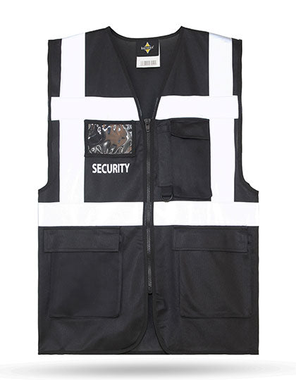 “SECURITY” Mesh Multifunctional Safety Vest “Tampa” besticken & bedrucken | Pulsar Workwear