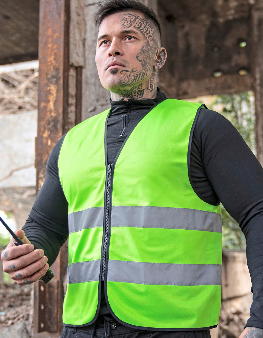Hi-Vis Safety Vest Cologne With Front Zipper