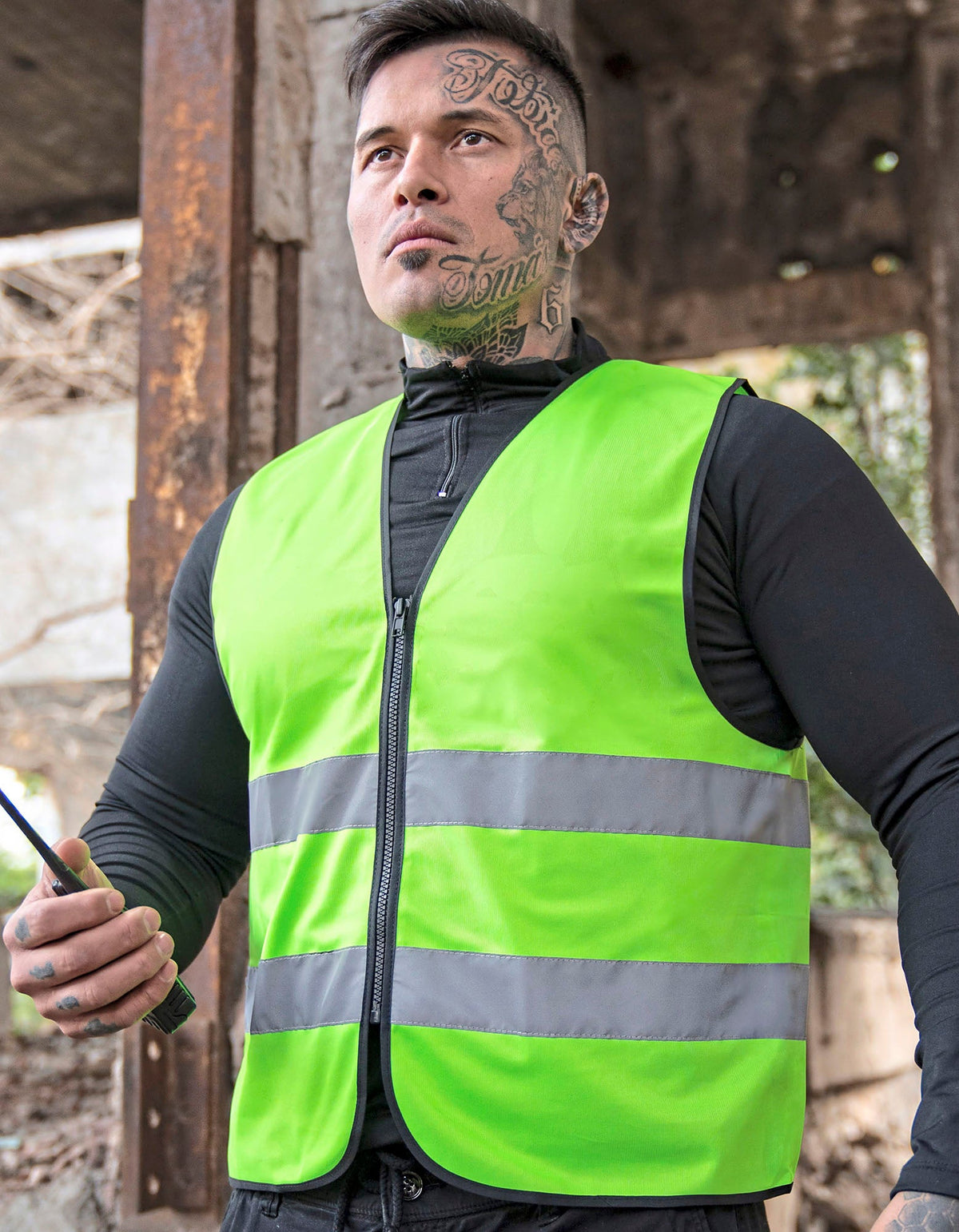 Hi-Vis Safety Vest Cologne With Front Zipper