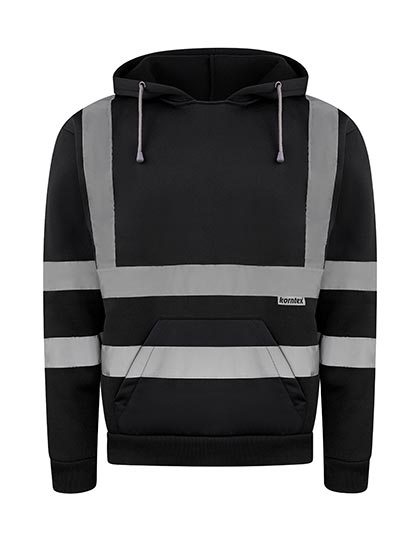 Hi-Vis Workwear Hoody Cork - Black
