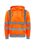 Hi-Vis Workwear Hooded Sweat-Jacket Galway besticken & bedrucken | Pulsar Workwear