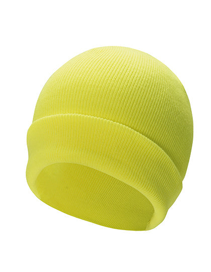 Premium Knitted Beanie Strasbourg - Signal-Yellow