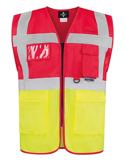 Executive Multifunctional Safety Vest Berlin - Red Yellow