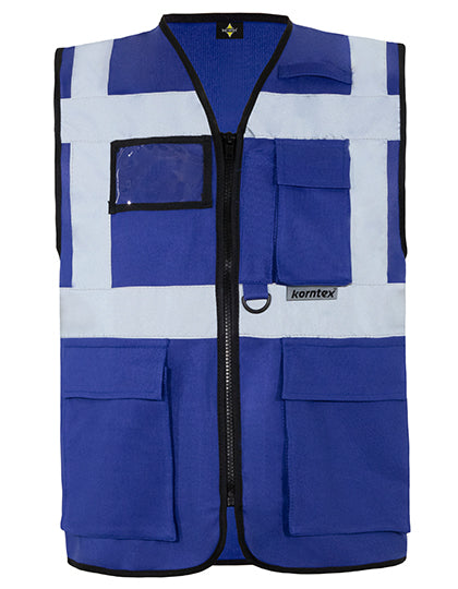 Executive Multifunctional Safety Vest Berlin - Royal Blue