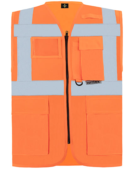 Executive Multifunctional Safety Vest Berlin - Signal Orange