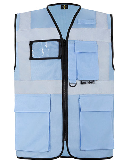 Executive Multifunctional Safety Vest Berlin - Sky Blue