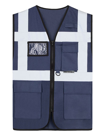 Multifunctional Hi-Vis Mesh-Vest Athens - Navy