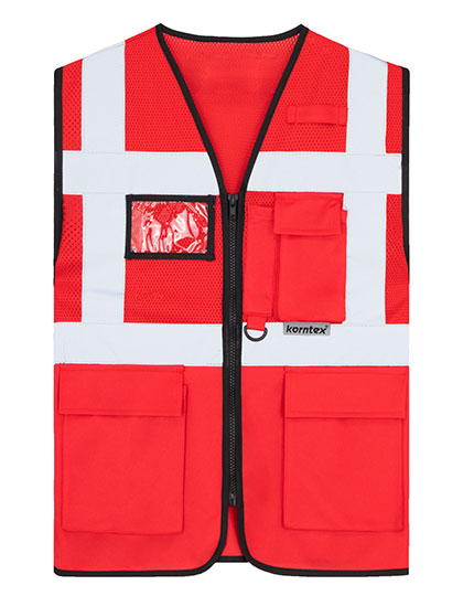 Multifunctional Hi-Vis Mesh-Vest Athens - Red