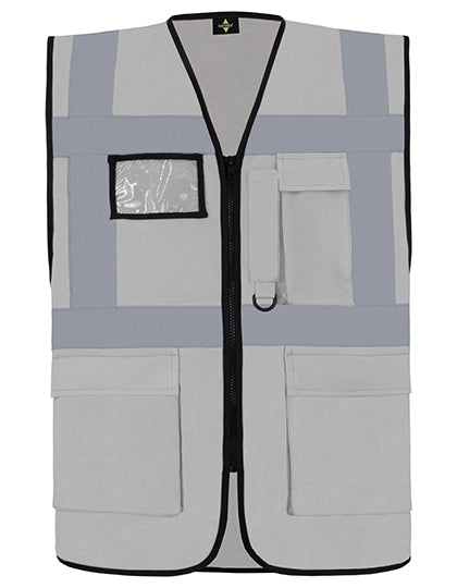 CO² Neutral Multifunctional Executive Safety Vest Hamburg besticken & bedrucken | Pulsar Workwear