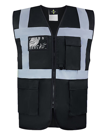CO² Neutral Multifunctional Executive Safety Vest Hamburg besticken & bedrucken | Pulsar Workwear