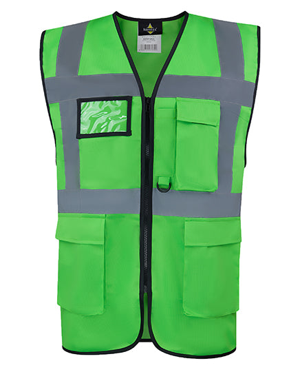 CO² Neutral Multifunctional Executive Safety Vest Hamburg besticken & bedrucken | Pulsar Workwear