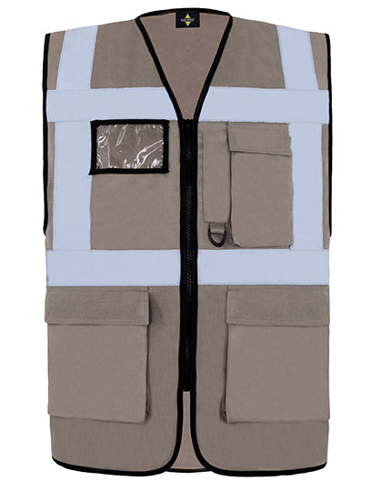CO² Neutral Multifunctional Executive Safety Vest Hamburg besticken & bedrucken | Pulsar Workwear