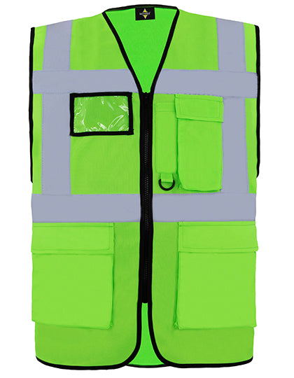 CO² Neutral Multifunctional Executive Safety Vest Hamburg besticken & bedrucken | Pulsar Workwear