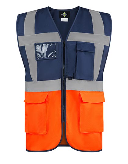 CO² Neutral Multifunctional Executive Safety Vest Hamburg besticken & bedrucken | Pulsar Workwear