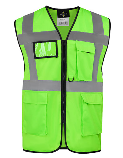 CO² Neutral Multifunctional Executive Safety Vest Hamburg besticken & bedrucken | Pulsar Workwear