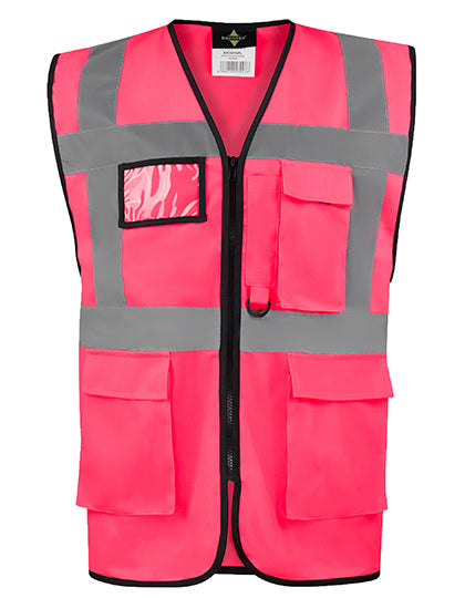 CO² Neutral Multifunctional Executive Safety Vest Hamburg besticken & bedrucken | Pulsar Workwear