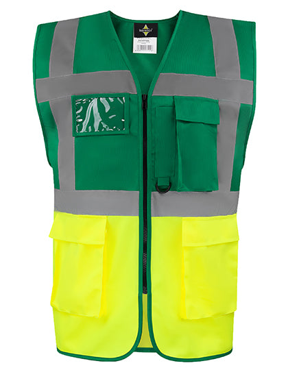 CO² Neutral Multifunctional Executive Safety Vest Hamburg besticken & bedrucken | Pulsar Workwear