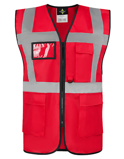 CO² Neutral Multifunctional Executive Safety Vest Hamburg besticken & bedrucken | Pulsar Workwear
