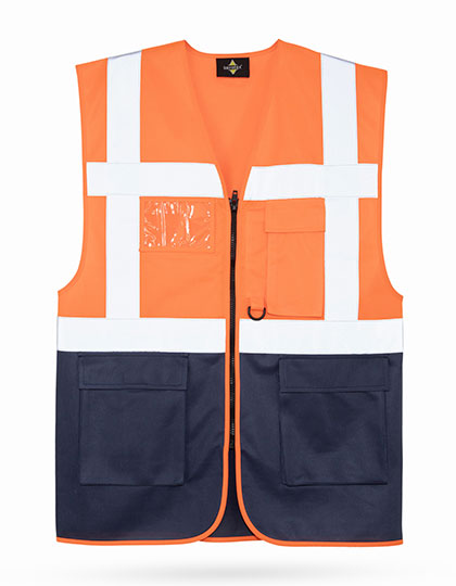 CO² Neutral Multifunctional Executive Safety Vest Hamburg besticken & bedrucken | Pulsar Workwear