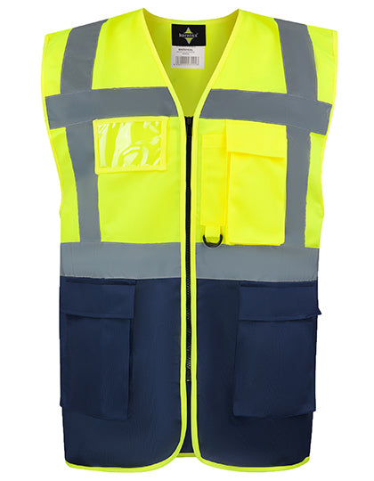 CO² Neutral Multifunctional Executive Safety Vest Hamburg besticken & bedrucken | Pulsar Workwear