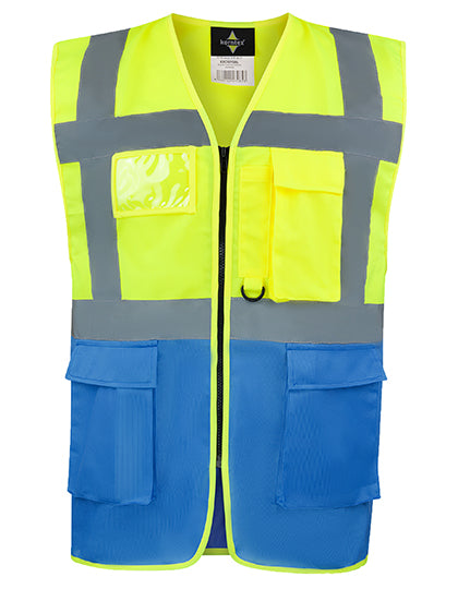 CO² Neutral Multifunctional Executive Safety Vest Hamburg besticken & bedrucken | Pulsar Workwear