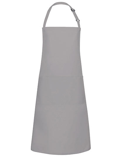 Latzschürze Basic mit Tasche und Schnalle - Basalt Grey (ca. Pantone 4276C)