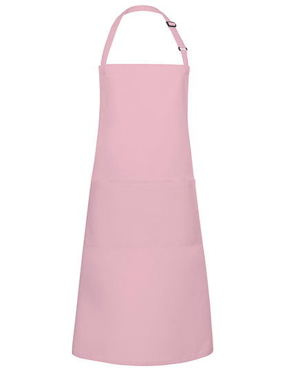 Latzschürze Basic mit Tasche und Schnalle - Rose (ca. Pantone 4065C)