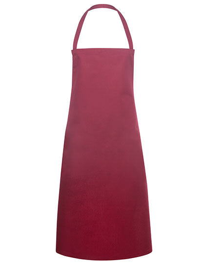 Basic Latzschürze - Bordeaux (ca. Pantone 209C)