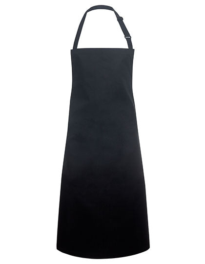Latzschürze Basic mit Schnalle - Black-(ca.-Pantone-419C)