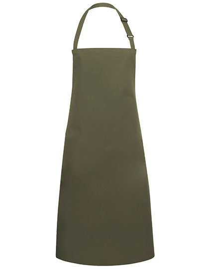 Latzschürze Basic mit Schnalle - Moss-Green-(ca.-Pantone-7764C)