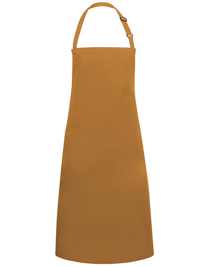 Latzschürze Basic mit Schnalle - Mustard-(ca.-Pantone-146C)