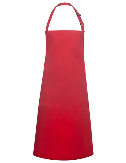 Latzschürze Basic mit Schnalle - Red-(ca.-Pantone-186C)