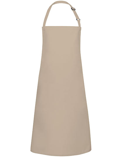 Latzschürze Basic mit Schnalle - Sand-(ca.-Pantone-7529C)