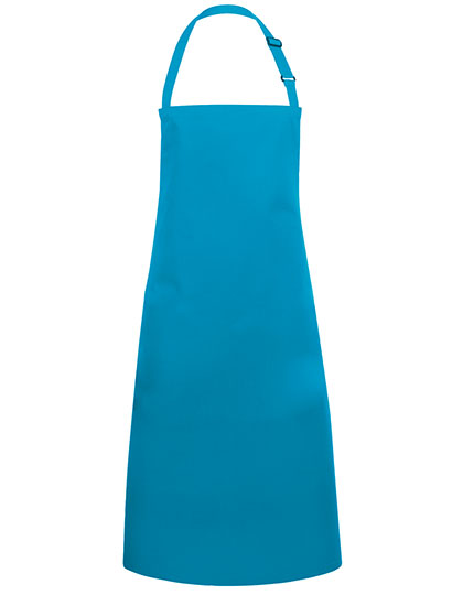 Latzschürze Basic mit Schnalle - Turquoise-(ca.-Pantone-639C)