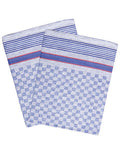 Grubentuch (10-er Pack) - Blue (checked)