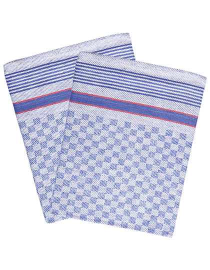 Grubentuch (10-er Pack) - Blue (checked)