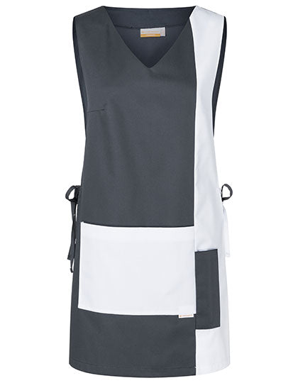 Überwurfkasack Marilies - Anthracite (ca. Pantone 7540C) White