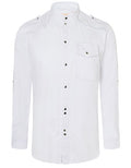 Kochhemd Stehkragen Modern - White