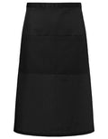 Bistroschürze Basic mit Tasche - Black-(ca.-Pantone-419C)