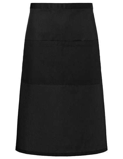 Bistroschürze Basic mit Tasche - Black-(ca.-Pantone-419C)