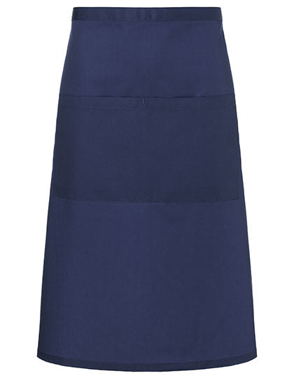 Bistroschürze Basic mit Tasche - Navy-(ca.-Pantone-533C)