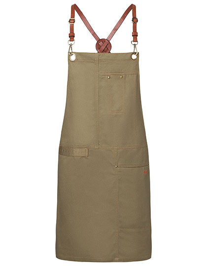 Latzschürze Urban X-Style - Khaki (ca. Pantone 7497 C)