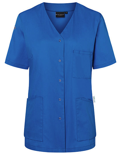 Kurzarm Damenkasack Essential - Royal-Blue-(ca.-Pantone-3506C)