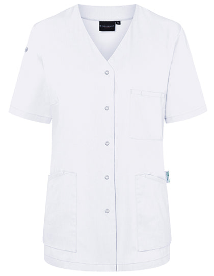 Kurzarm Damenkasack Essential - White