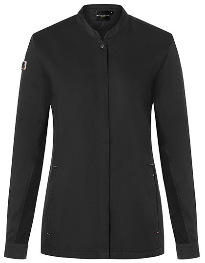 Damenkochjacke Green-Generation - Black-(ca.-Pantone-419C)