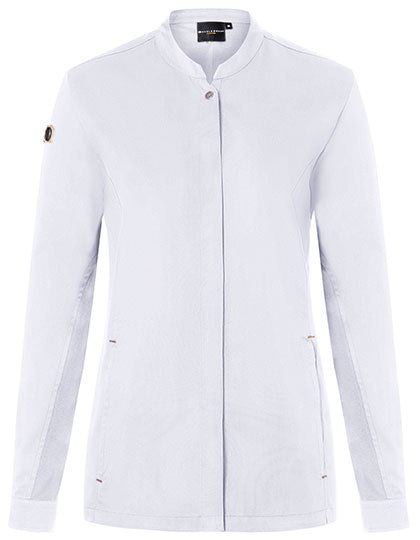 Damenkochjacke Green-Generation - White