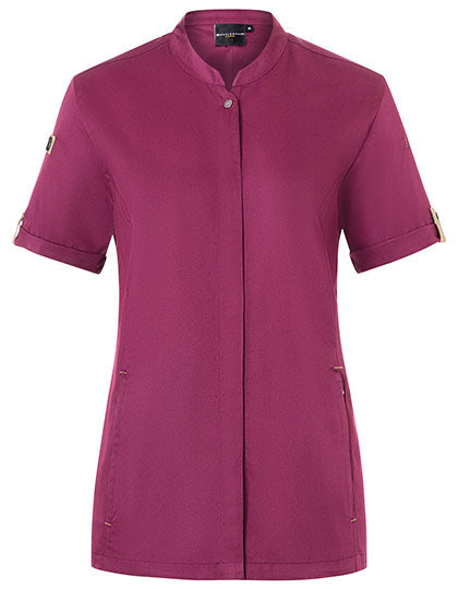 Damenkochjacke Green-Generation Kurzarm - Fuchsia