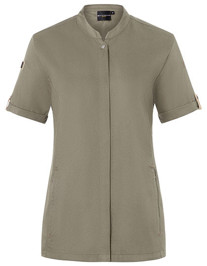 Damenkochjacke Green-Generation Kurzarm - Sage