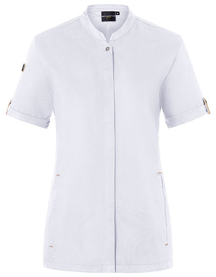 Damenkochjacke Green-Generation Kurzarm - White